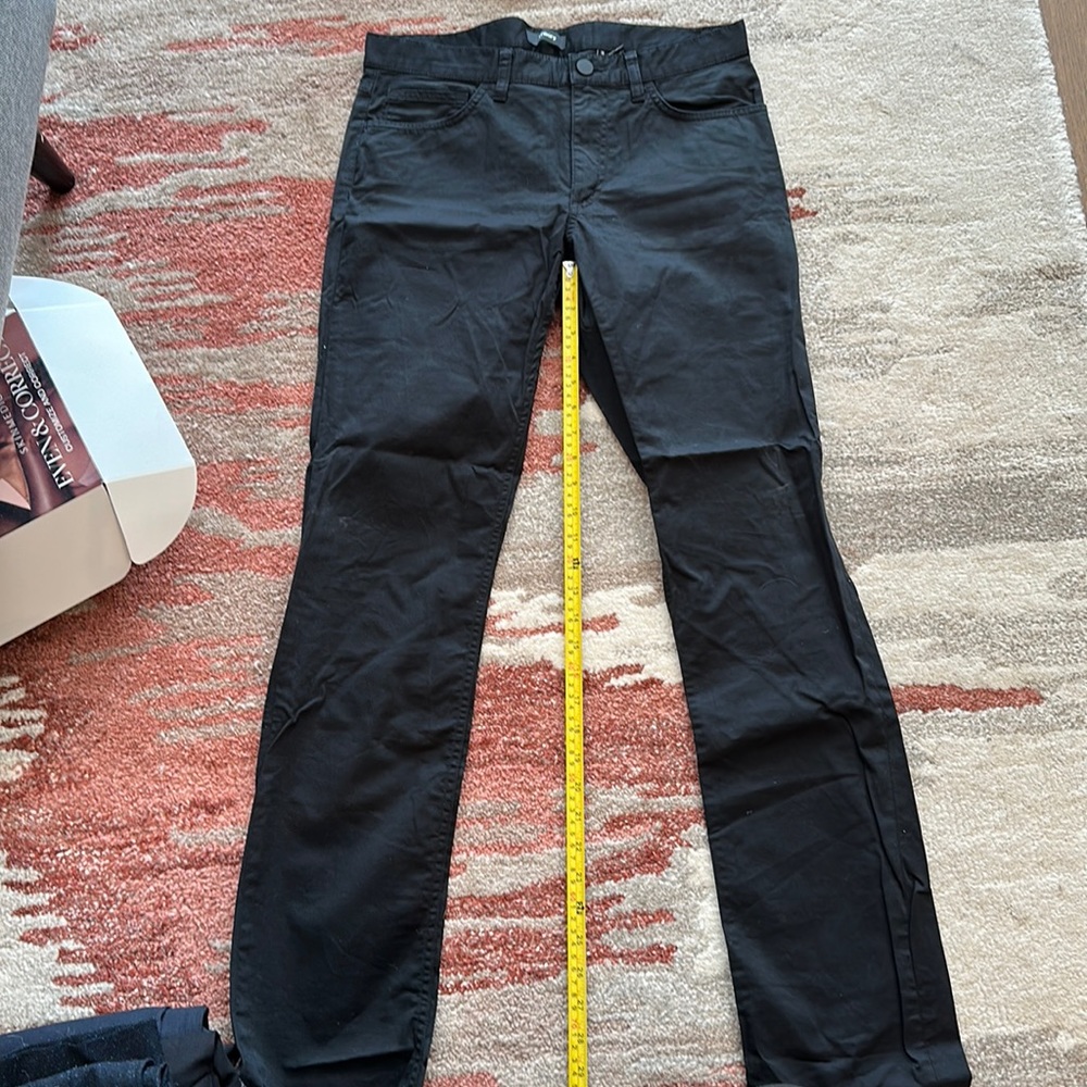 Theory Men's Raffi Stretch Cotton Pants Size 31 x 29 Dark Blue Teal Beautiful